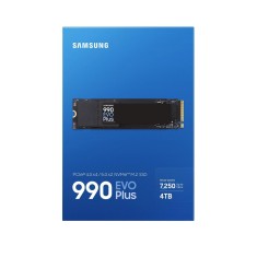 Solid State Drive (SSD) Samsung, 2TB, PCIe Gen 4.0 x 4, NVMe M.2, 990 EVO Plus MZ-V9S2T0BW, 6300 MB/s, 7250 MB/s, Laptop/Desktop