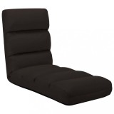 Scaun Podea Pliabil Maro Piele Ecologica 175x56x20cm Reglabil Relaxare Interior/Exterior