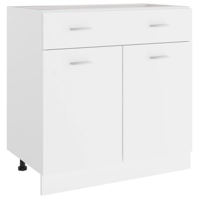 vidaXL Dulap inferior cu sertar &amp;ldquo;Lyon&amp;rdquo;, alb, 80x46x81,5 cm foto
