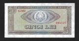 ROMANIA 5 LEI 1966 [01] P - 93 , Serie G.0182 / 485137