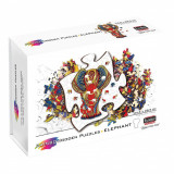 Puzzle din lemn - Elefant, 120 piese | Eureka