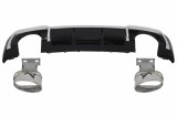 Difuzor bara spate Audi A3 8V S-Line Facelift RS3 Design, negru lucios