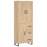 Cumpara ieftin Dulap inalt, stejar sonoma, 69,5x34x180 cm, lemn compozit