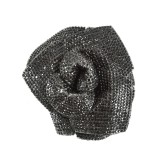 Brosa floare cu pietre negre