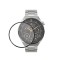 Set 2 Folii de protectie Kwmobile pentru Huawei Watch GT 3 Pro (43mm), Transparent/Negru, Polimer, KWM000024VV001C