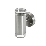 Aplica LED exterior SilverCloud D-Light W32 Inox 5W Lumina Rece 6000K Montaj Perete IP44