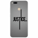 Husa silicon pentru Xiaomi Mi A1, Amir Justice Minimalistic Nubheebuccus Text