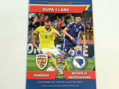 Program meci fotbal ROMANIA - BOSNIA si HERTEGOVINA (26.09.2022) foto