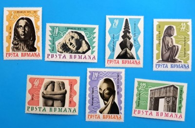 TIMBRE ROM&amp;Acirc;NIA L.P 645/1967-10 ani de la moartea lui C. BR&amp;Acirc;NCUȘI - simplă-MNH foto