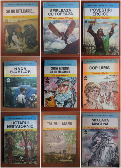 Colectia BIBLIOTECA PENTRU TOTI COPIII - 30 volume- ed. Ion Creanga - ilustratii