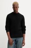 HUGO pulover de bumbac culoarea negru, 50546995