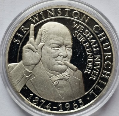 Half crown 2020 Gibraltar, Winston Churchill , Bunc, Capsula., km#1722 foto