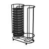 Suport pentru 26 capsule Xavax Barista, compatibil Tassimo, vertical, din metal, negru mat