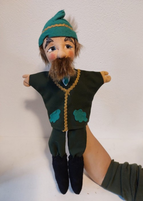 Marioneta Vanator, calitate deosebita, jucarie vintage Germania