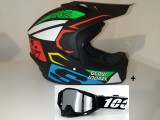 Cumpara ieftin Casca Moto Atv Cross Enduro Downhill + Ochelari 100% ,marimi disponibile L,XL si XXL