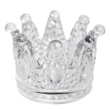 Cumpara ieftin Set 2 suporturi lumanari sticla transparenta 7x5 cm