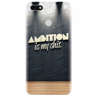 Husa silicon pentru Huawei P9 Lite, Ambition Is My Shit foto