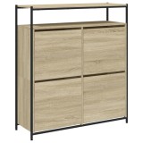 Cumpara ieftin Pantofar cu 4 sertare rabatabile, stejar sonoma, 100x34x112 cm