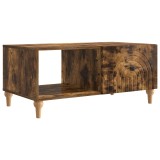 vidaXL Masă de cafea Stejar fumuriu 90 x 50 x 40 cm Lemn prelucrat 894270