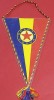 Fanion fotbal - SPARTA PRAGA (Cehoslovacia) - cu autografe printate pe spate