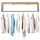 vidaXL Cuier cu margine naturală, 100x35x22 cm, lemn masiv de acacia 320251