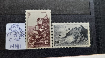 1946-Franta- YT=763-764 c. set MNH foto