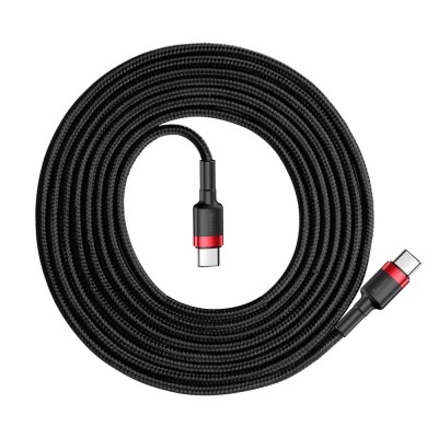 Cablu USB-C la USB-C Baseus Cafule 60W 2metri foto
