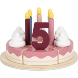 Small foot Birthday Cake Tasty jucarie din lemn 3 y+ 23 buc