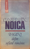 Pagini despre sufletul romanesc, Constantin Noica