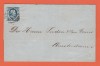 AMS - SCRISOARE, PRIMUL TIMBRU, 5 CENT, 1855, OLANDA, STAMPILAT