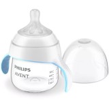 Cana de tranzitie Philips Avent Natural Response SCF263/61, 150 ml, tetina debit 5, +6 luni, tetina care functioneaza ca sanul mamei, tetina fara scur