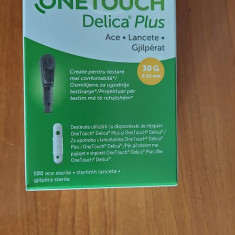 ACE STERILE ONE TOUCH DELICA PENTRU GLUCOMETRU , SIGILATE 100 BUCATI .