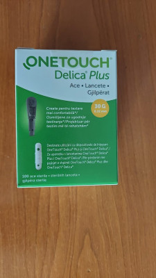 ACE STERILE ONE TOUCH DELICA PENTRU GLUCOMETRU , SIGILATE 100 BUCATI . foto