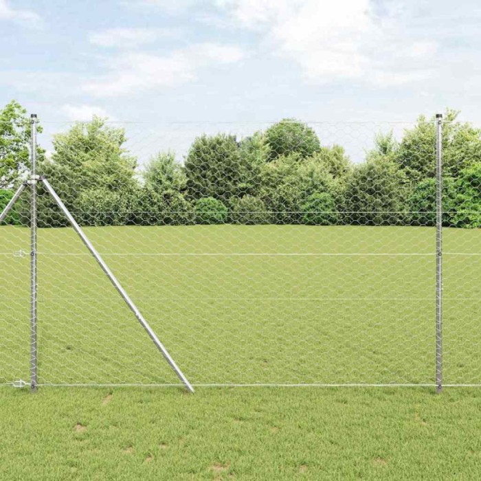 Gard Hexagonal 1.5x50 m Oțel Zincat