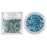 Hexagoane &icirc;n pulbere de sclipici, 1mm - multicolor, verde &icirc;nchis, 10g