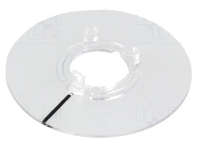 Disc Indicator Policarbonat Transparent Negru foto