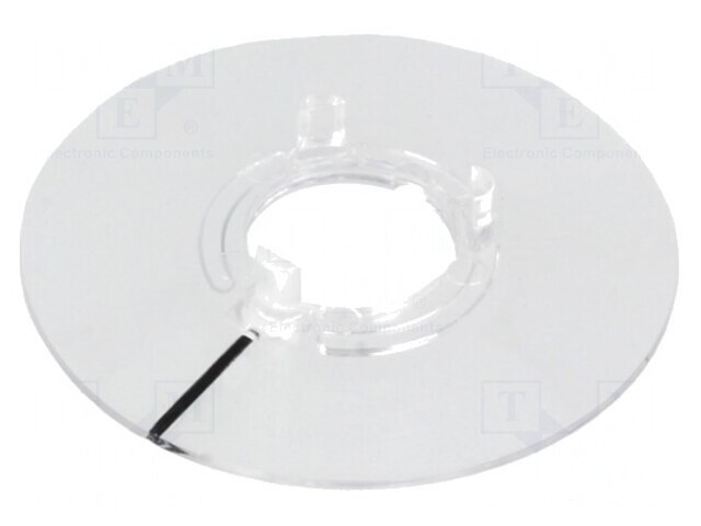 Disc Indicator Policarbonat Transparent Negru