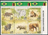 BRAZILIA 2016 FAUNA ANIMALE SALBATICE DIN ZAMBIA, Nestampilat