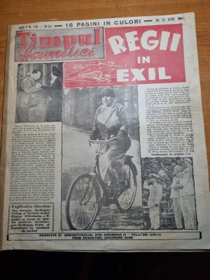 timpul familiei 22 iunie 1944-umor,regii in exil,pagina modei,pagina sahului foto