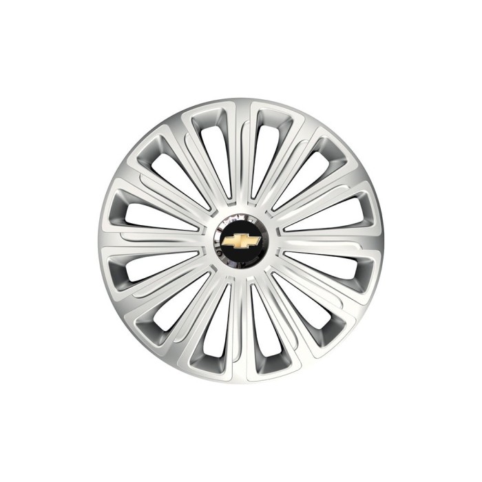 Set 4 capace roti Cu Inel Cromat Trend R16 Compatibil Cu Chevrolet