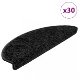 vidaXL Covorașe scară 30 buc Negru 65x21x4 cm