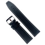 Curea ceas din piele neagra 18mm 20mm 22mm 24mm 26mm WZ434