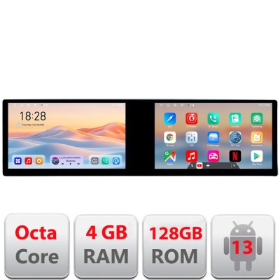 Navigatie Peugeot 308 2013-2018 Kit-308 Edotec 2 ecrane 8 core 4+128 21.6 inch Incell android Wifi 5Ghz gps internet CarStore Technology foto