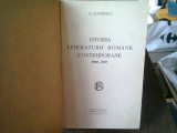 ISTORIA LITERATURII ROMANE CONTEMPORANE 1900- 1937 - E. LOVINESCU