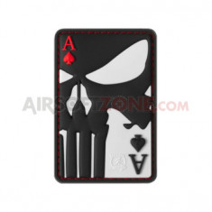 PATCH CAUCIUC PUNISHER ACE OF SPADES - COLOR