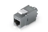 Mufa Keystone Jack Cat6A Ubiquiti, ecranata, model UACC-Keystone-Jack-C6A