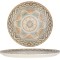 Rinart Farfurie cu pizza - Celest - Por&Aring;&pound;elan - 32 cm - set de 2