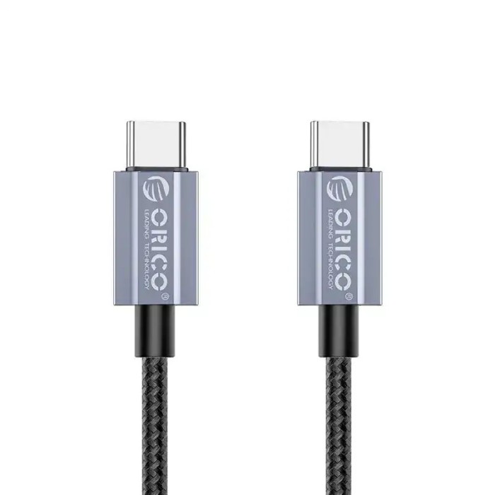 Cablu USB Orico GQA100-20-BK 100W USB Type-C - USB Type-C 2m negru