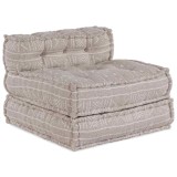 vidaXL Pouffe Geometric Manual Maro deschis 70 x 70 x 54 cm țesătură