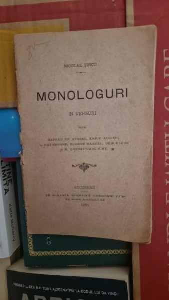 Monologuri in versuri - Nicolae Tincu